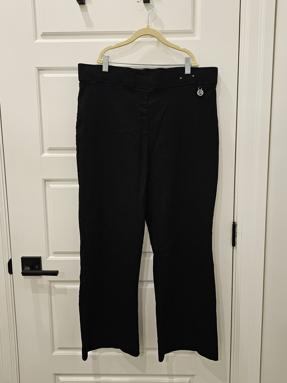 Calvin Klein Black Wide-Leg Pant-  XL